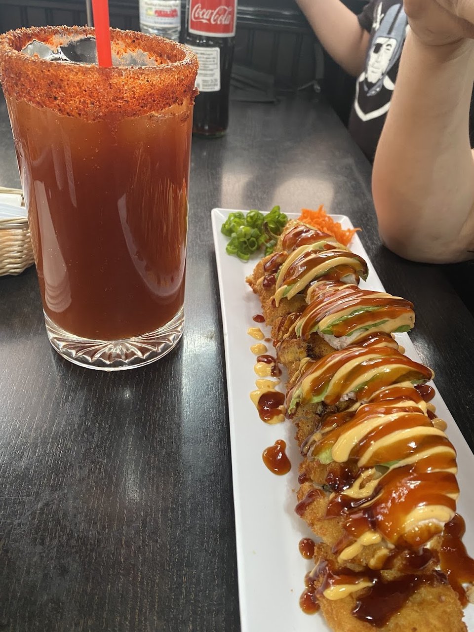 Bomba Roll and Michelada